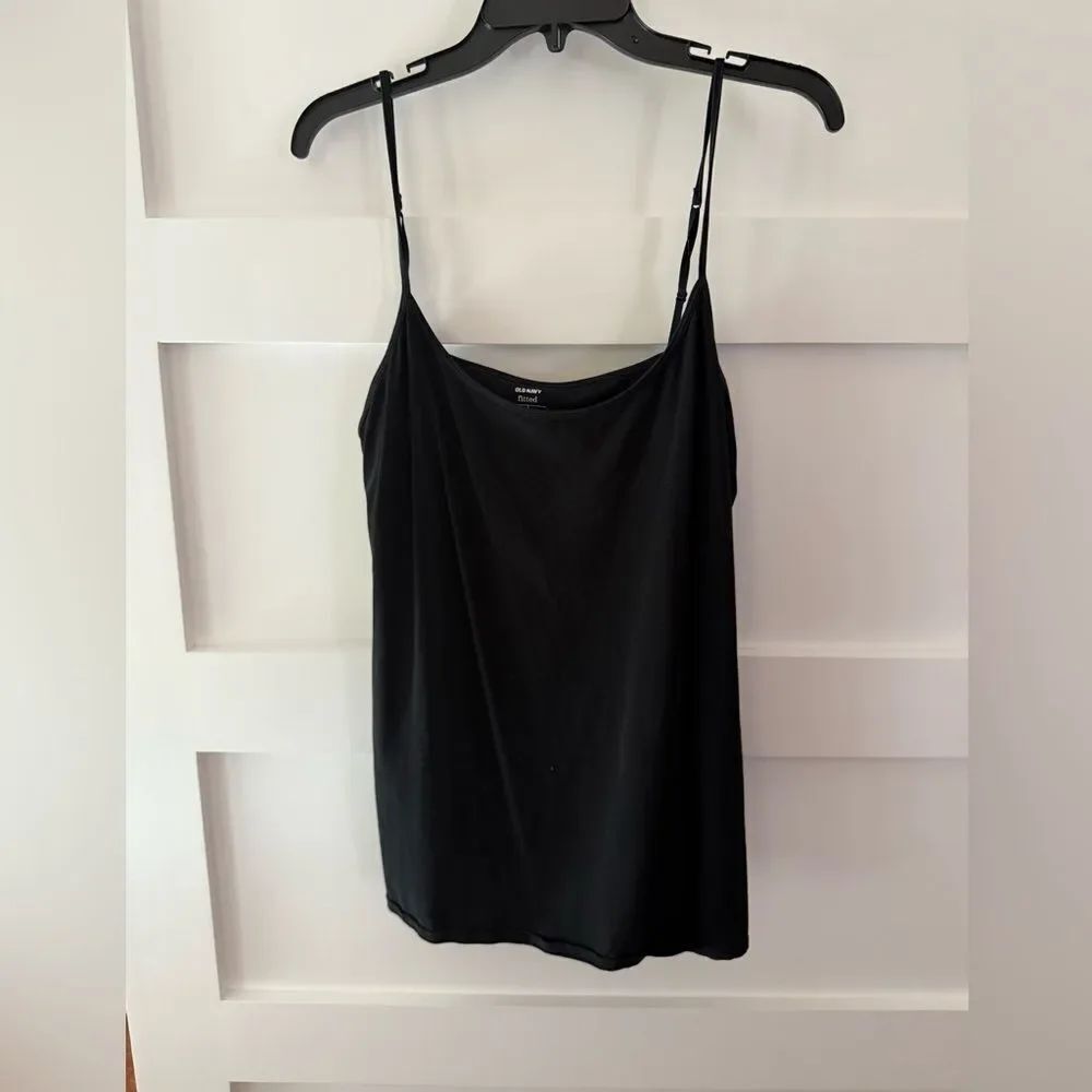 Old Navy fitted Red black Basic Tank Top